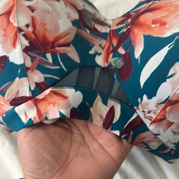 Cacique Blue and Pink Floral Bra Intimates & Sleepwear - Picture 8 of 8